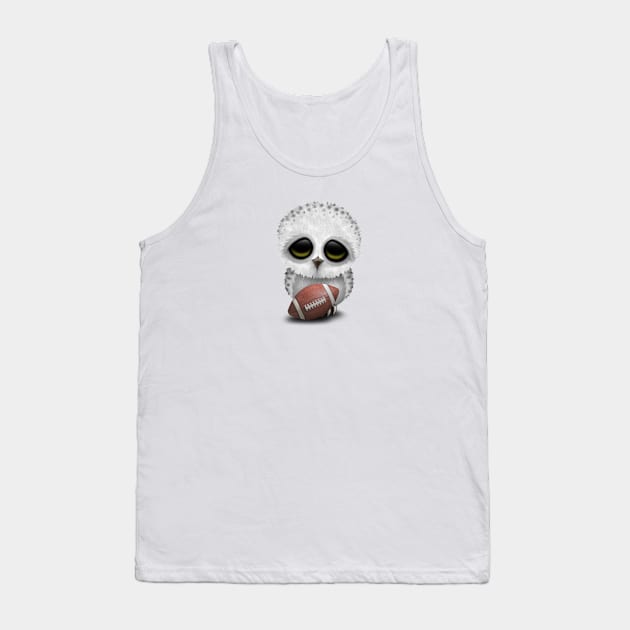 Cute Baby Owl Playing With Football Tank Top by jeffbartels